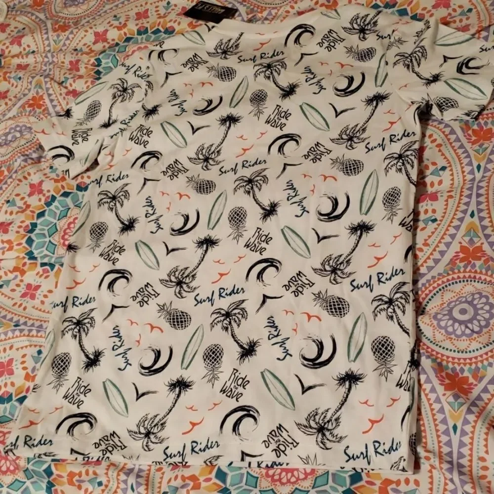 NWT Bailey's Point Boys Sz L (10/12) Surf T-Shirt